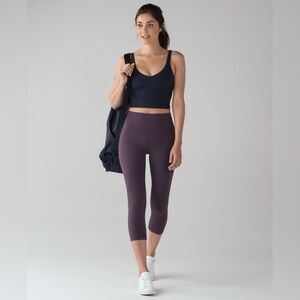 Lululemon Wunder Under Crop Hi-Rise Full-On Luxtreme 21" leggings Size 4 6AGZSN